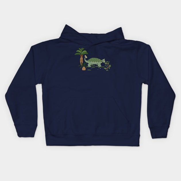 Ankylosaurus Dinosaur Kids Hoodie by Character Alley